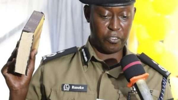 Uganda police force Mr Rusoke