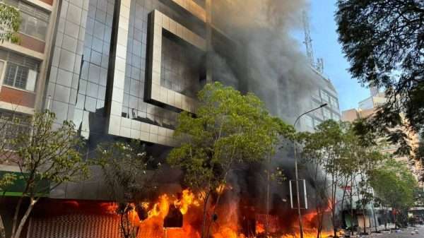 Uganda house in Nairobi on fire