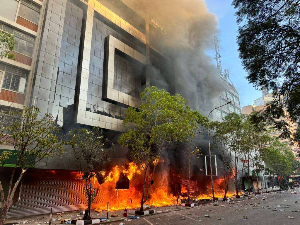 Uganda house in Nairobi on fire