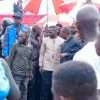 joel ssenyonyi visiting affected residents in nansana before being dispesed by police and military