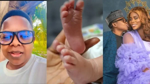 Aki and his wife Nneoma Nwaijah give birth to baby boy